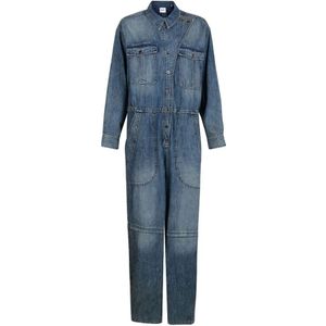 Isabel Marant, Dames, Jumpsuits & Playsuits, Blauw, Maat: XS