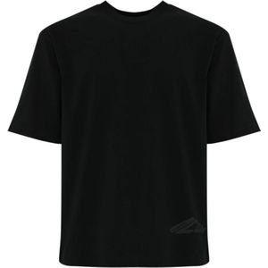 Dsquared2 Zwarte katoenen T-shirt met logoprint , Black , Heren , Maat: S