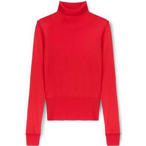 Motivi, Dames, Truien, Rood, Maat: XS Zijde,