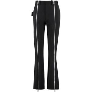 Bottega Veneta, Dames, Broeken, Zwart, Maat: XS Wol,