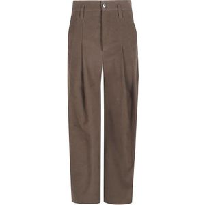 Brunello Cucinelli, Dames, Broeken, Bruin, Maat: L Katoen,