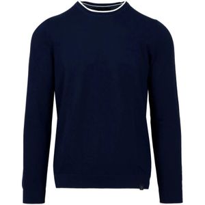 Fay, Heren, Truien, Blauw, Maat: 4XL Katoen,