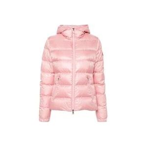 Moncler Roze Gewatteerde Hoodiejas , Pink , Dames , Maat: XS