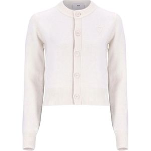 Ami Paris, Dames, Truien, Beige, Maat: XS Wol,