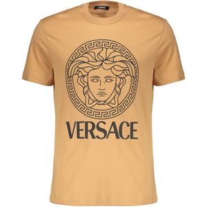 Versace, Heren, Tops, Bruin, Maat: XL Katoen,