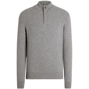 Zegna, Heren, Truien, Grijs, Maat: 2XL Kasjmier,