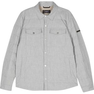 Peserico, Heren, Jassen, Grijs, Maat: XL Leer,