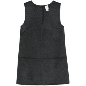 Calvin Klein, Dames, Jurken, Grijs, Maat: XS Wol,