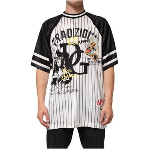 Dolce & Gabbana, Heren, Tops, Wit, Maat: L Poliester,