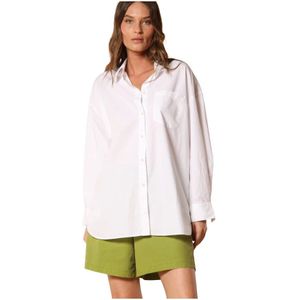 Mason's, Dames, Blouses & Shirts, Wit, Maat: M Katoen,