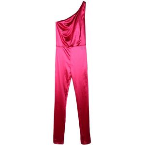 Elisabetta Franchi, Dames, Jumpsuits & Playsuits, Roze, Maat: XS Polyamide,