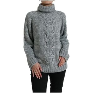 Dolce & Gabbana, Dames, Truien, Grijs, Maat: XS Kasjmier,