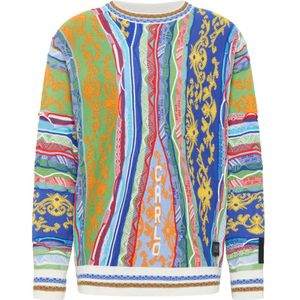 Carlo Colucci - Jacquard Gebreide Trui - Veelkleurig
