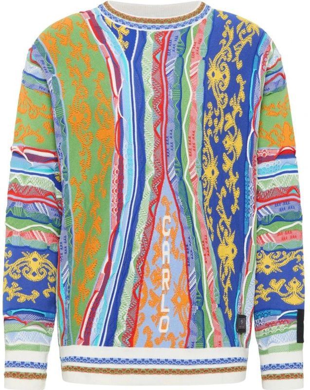 Carlo Colucci - Jacquard Gebreide Trui - Veelkleurig