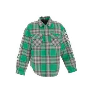 Represent Gewatteerd Flanellen Overhemd , Green , Heren , Maat: XL