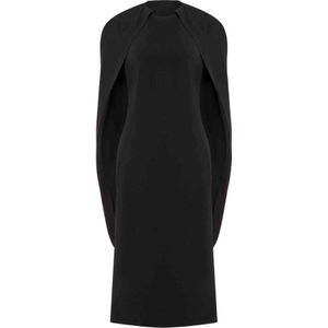 Alberta Ferretti, Dames, Jurken, Zwart, Maat: S Viscose,