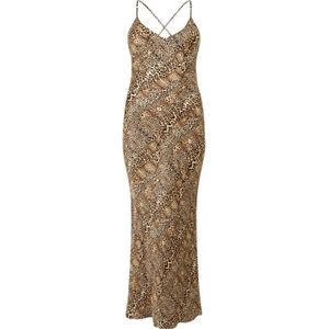 Roberto Cavalli, Dames, Jurken, Bruin, Maat: M Zijde,