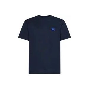 Burberry Blauwe T-shirts en Polos , Blue , Heren , Maat: XL