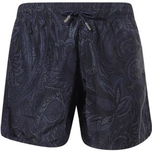 Etro, Heren, Badkleding, Blauw, Maat: S Poliester,