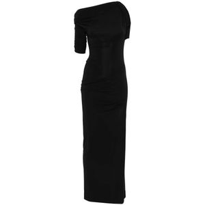 Jacquemus, Dames, Jurken, Zwart, Maat: M Viscose,