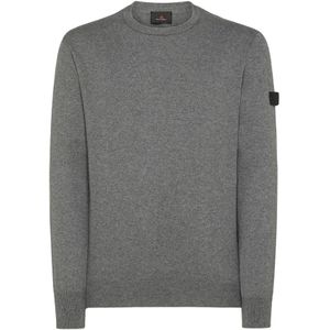 Peuterey, Heren, Truien, Grijs, Maat: L Katoen,