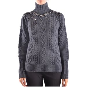 Pinko, Dames, Truien, Grijs, Maat: M Wol,