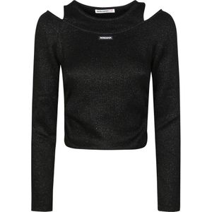 Patrizia Pepe, Dames, Truien, Zwart, Maat: L