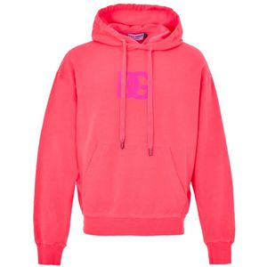 Dolce & Gabbana, Heren, Sweatshirts & Hoodies, Roze, Maat: M Katoen,