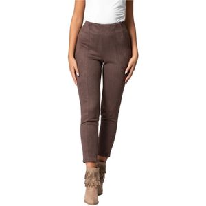 Kocca, Dames, Broeken, Bruin, Maat: XS Leer,