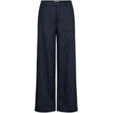 Part Two - Wide Leg Linnen Broek - Blauw - 100% Linnen