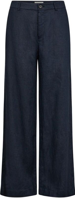 Part Two - Wide Leg Linnen Broek - Blauw - 100% Linnen