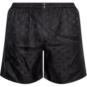 Dolce & Gabbana, Heren, Korte broeken, Zwart, Maat: M Zijde,
