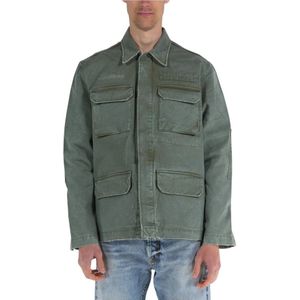 Desmore, Heren, Jassen, Groen, Maat: 2XL Katoen,