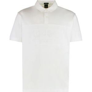 Hugo, Heren, Tops, Wit, Maat: M Katoen,