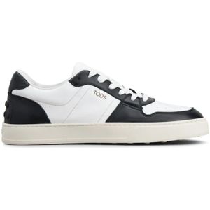 Tod's Zwarte Sneakers Kleurblok Panel Ontwerp , Black , Heren , Maat: 41 1/2 EU