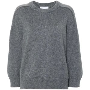 Kujten, Dames, Truien, Grijs, Maat: S Flanel,