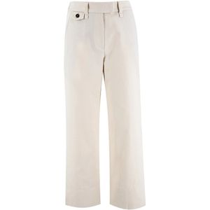 Brunello Cucinelli, Dames, Broeken, Beige, Maat: XS