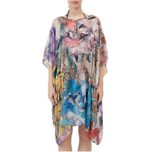 Just Cavalli, Dames, Jassen, Veelkleurig, Maat: ONE Size Chiffon,