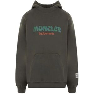 Moncler Groene Oversized Hoodie , Green , Dames , Maat: S