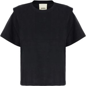 Isabel Marant, Dames, Tops, Zwart, Maat: S Katoen,