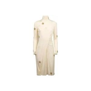 Burberry Sterrenpatroon jurk , White , Dames , Maat: 2XS