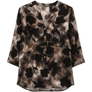 2-Biz, Dames, Blouses & Shirts, Veelkleurig, Maat: S/M Zijde,