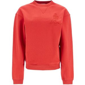 Frame, Dames, Sweatshirts & Hoodies, Rood, Maat: XS Katoen,