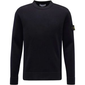Stone Island, Heren, Truien, Zwart, Maat: M Wol,