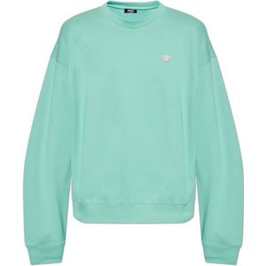 Versace, Heren, Sweatshirts & Hoodies, Groen, Maat: M Katoen,