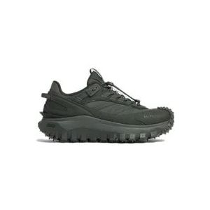 Moncler Groene Sneakers met Waterdichte Nylon Bovenkant , Green , Heren , Maat: 44 EU