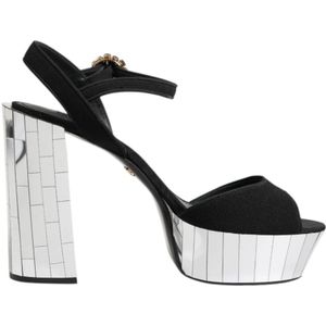 Dolce & Gabbana, Dames, Schoenen, Zwart, Maat: 36 EU Wol,