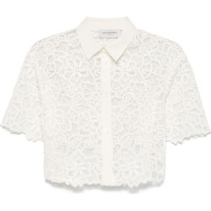 Ermanno Scervino, Dames, Blouses & Shirts, Wit, Maat: XS