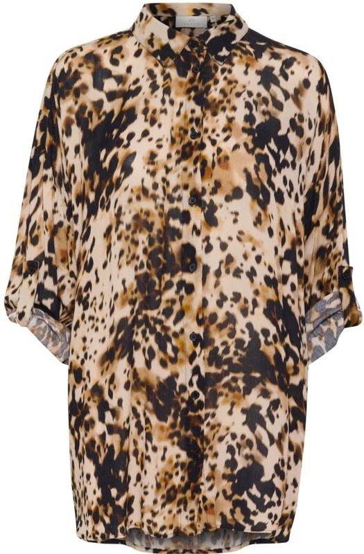 Kaffe - Kathora Amber - Overhemd - Veelkleurig - Luipaardprint