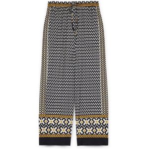 Fiorella Rubino, Dames, Broeken, Zwart, Maat: XS Poliester,